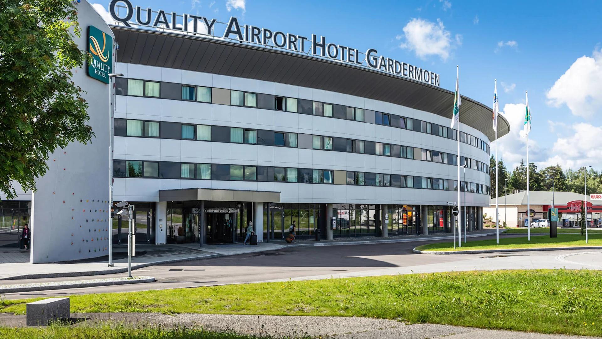 Det er her på Quality Airport Hotel Gardermoen at landsmøtet 2026 skal avholdes. Foto:Strawberry   