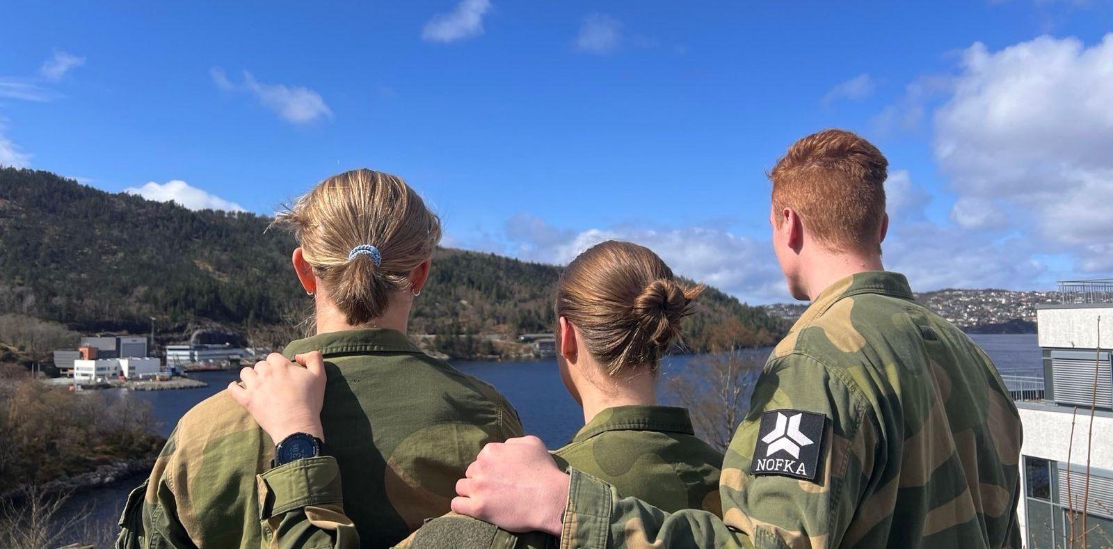 Støttende studenter. Foto: NOFKA
