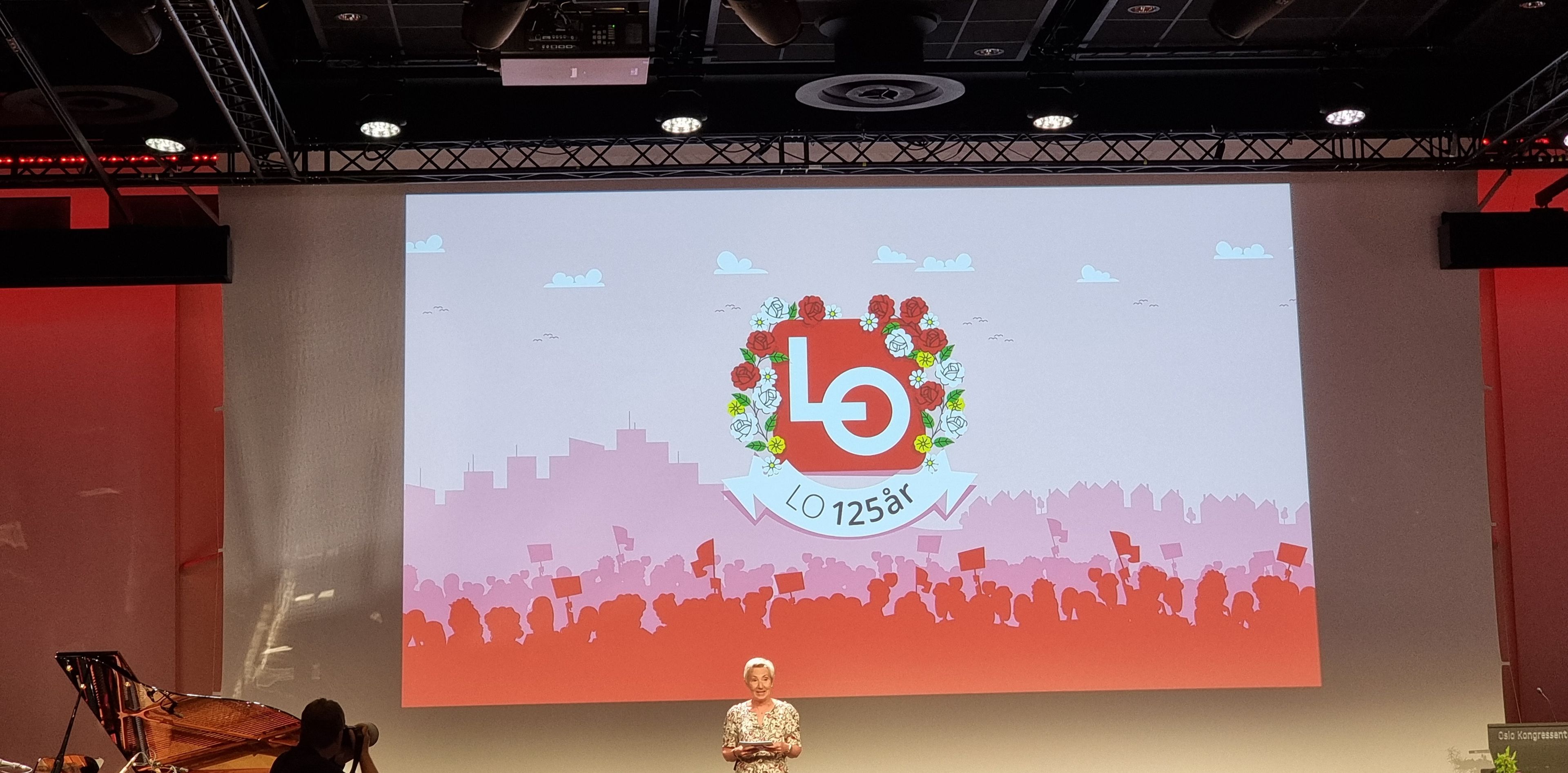 Bilde fra LO's 125 års feiring.