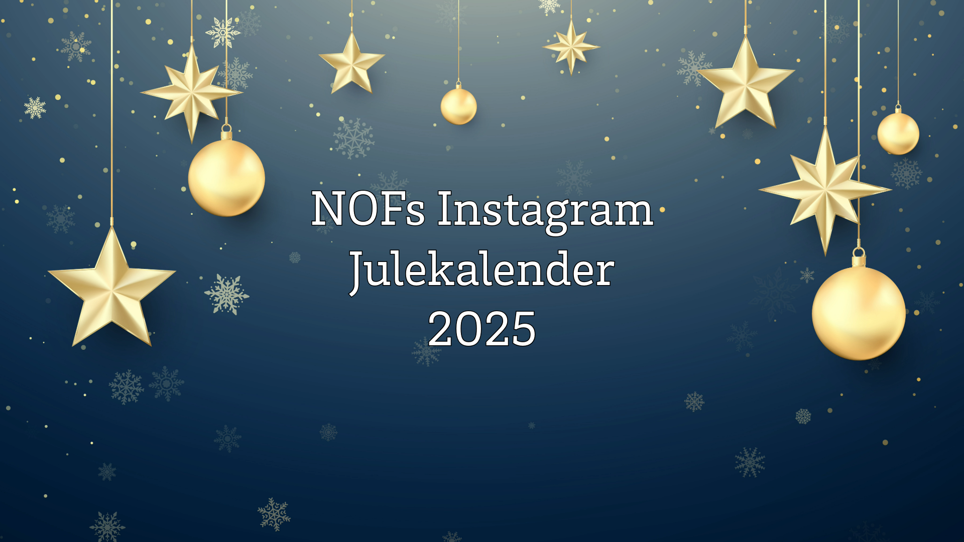 Hovedbilde for NOFs julekalender 2025: Førjulsglede, daglige konkurranser og fine premier