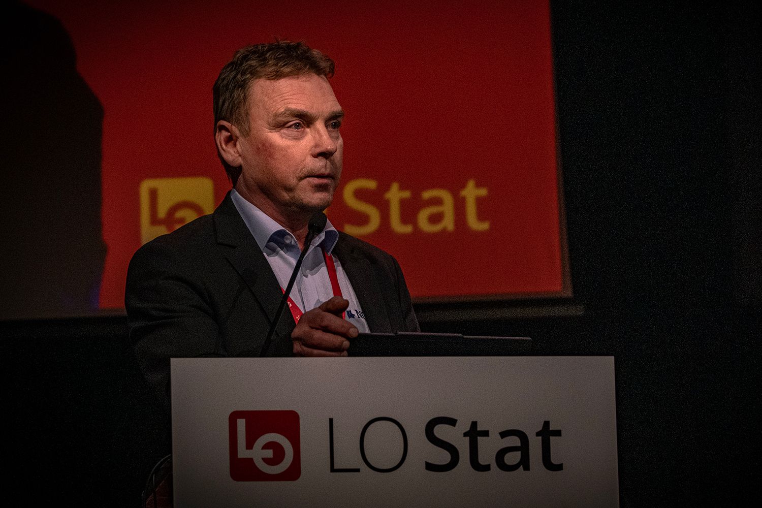 Nestleder i NOF Han understreket at redningstjenesten i Norge skal være statlig eid og kontrollert. Foto: Torgrim Halvari