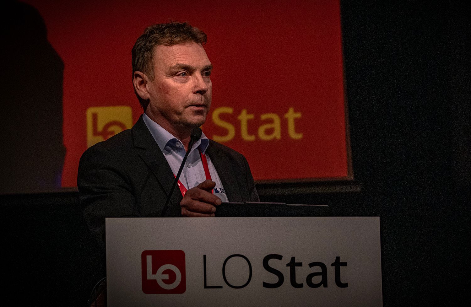 Nestleder i NOF Han understreket at redningstjenesten i Norge skal være statlig eid og kontrollert. Foto: Torgrim Halvari