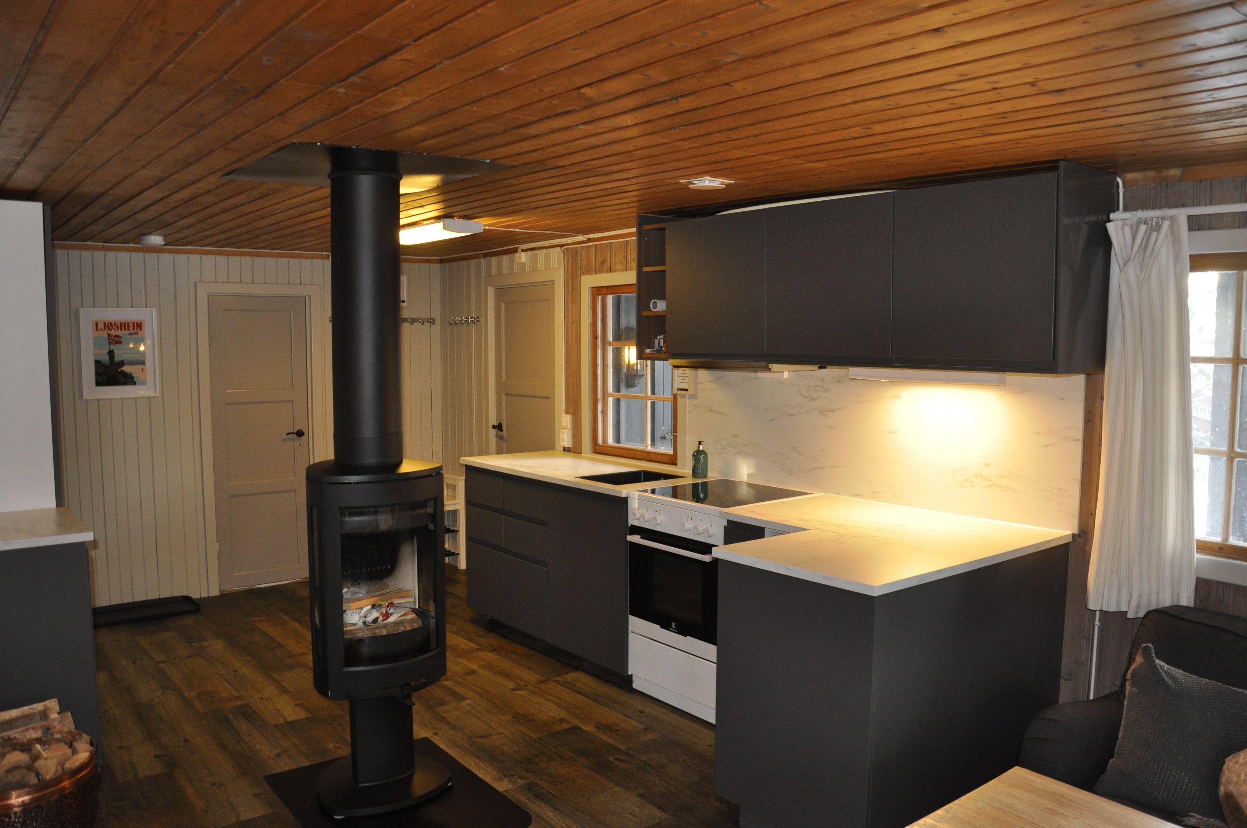 Bilde av kjøkken på hytten