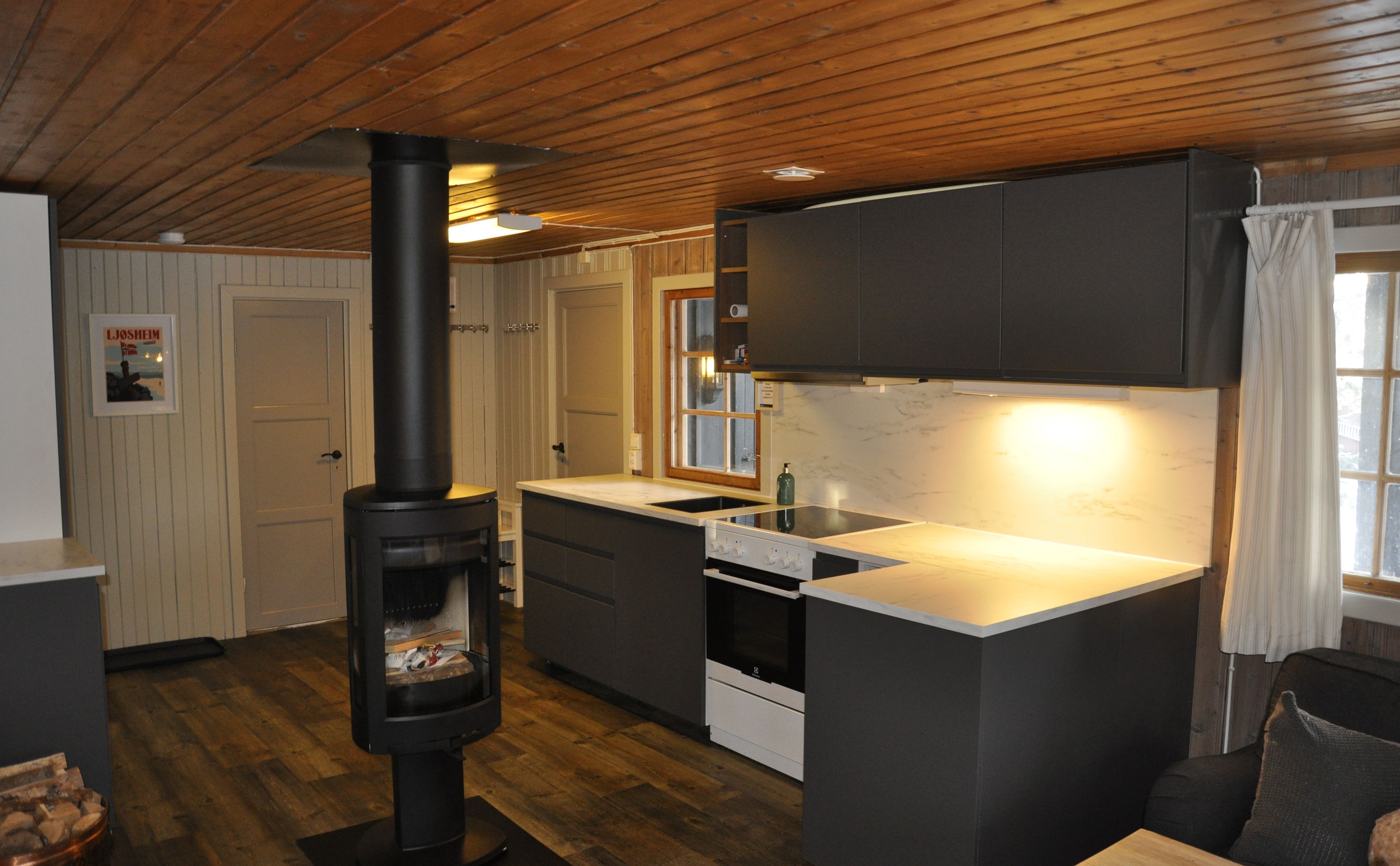 Bilde av kjøkken på hytten