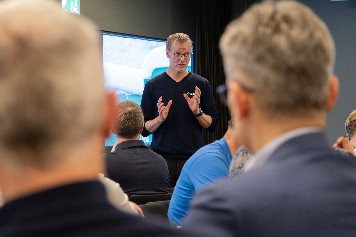 Torbjørn Liestøl informerer om NOF sitt arbeid