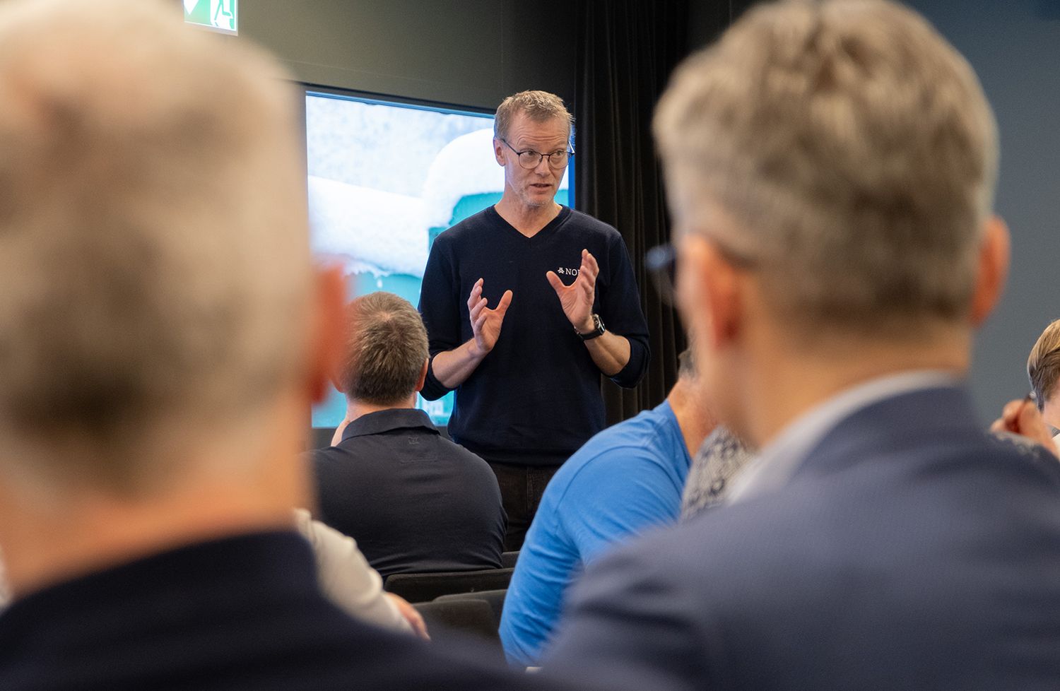 Torbjørn Liestøl informerer om NOF sitt arbeid