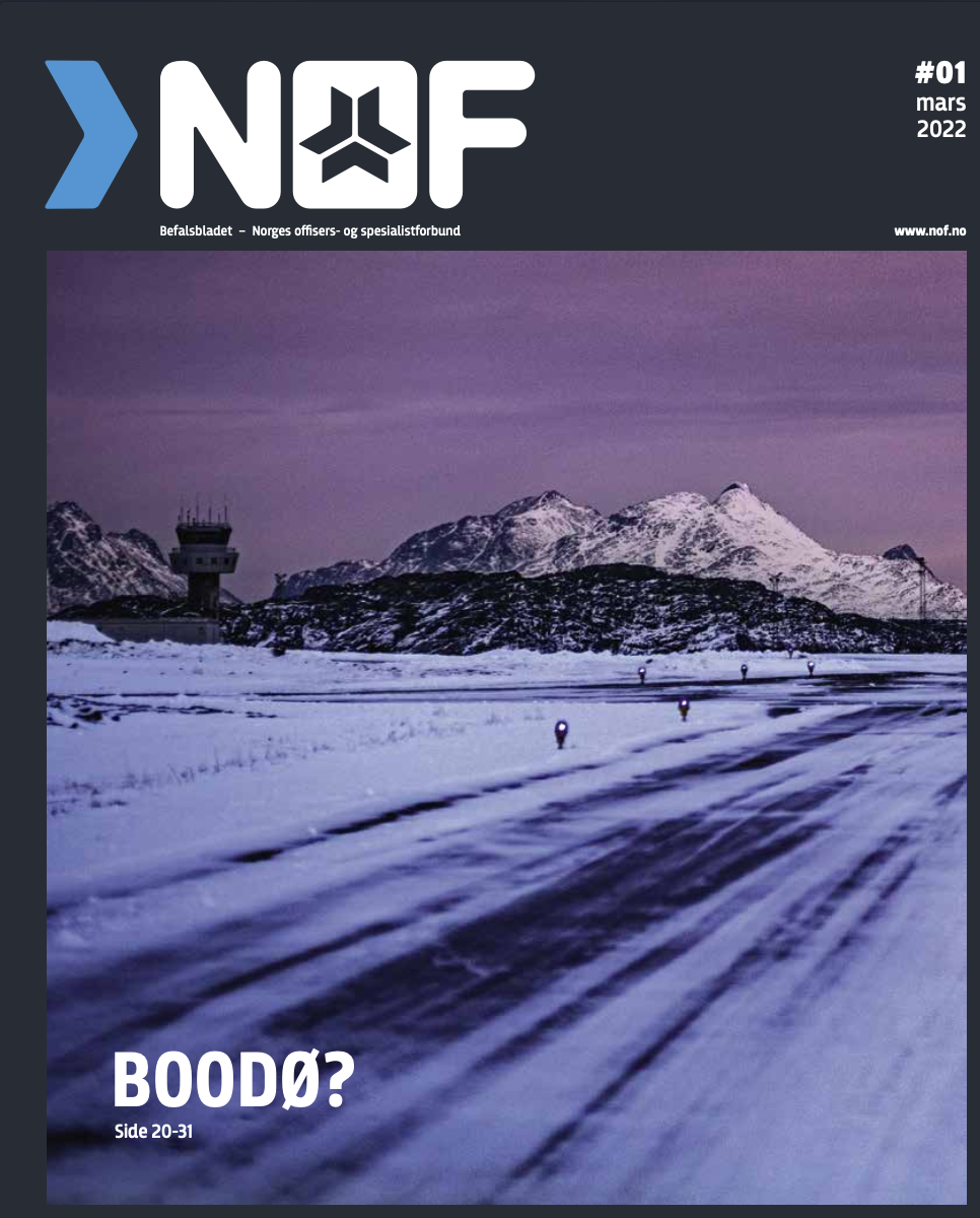 Forsidebilde fra Befalsbladet mars 2022