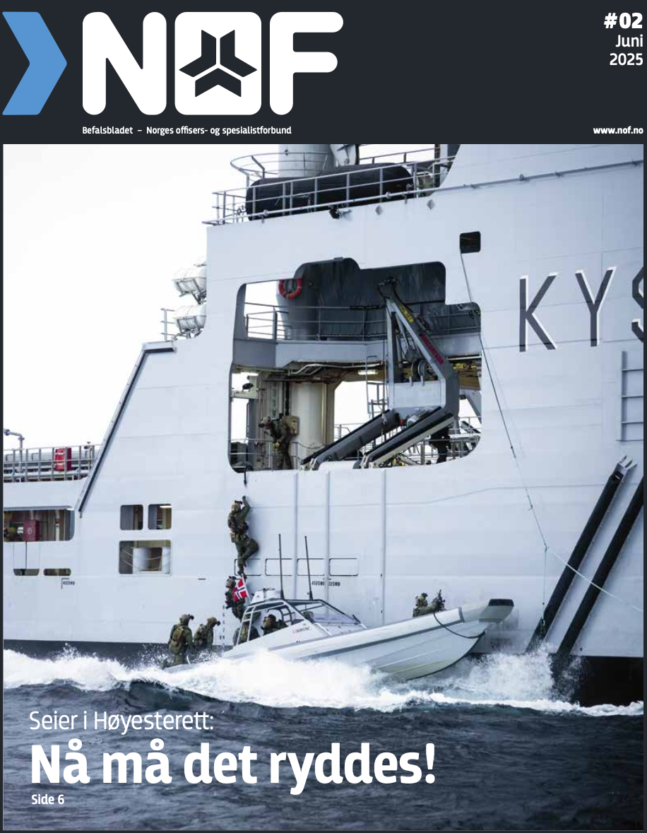 Forsidebilde til befalsbladet juni 2025