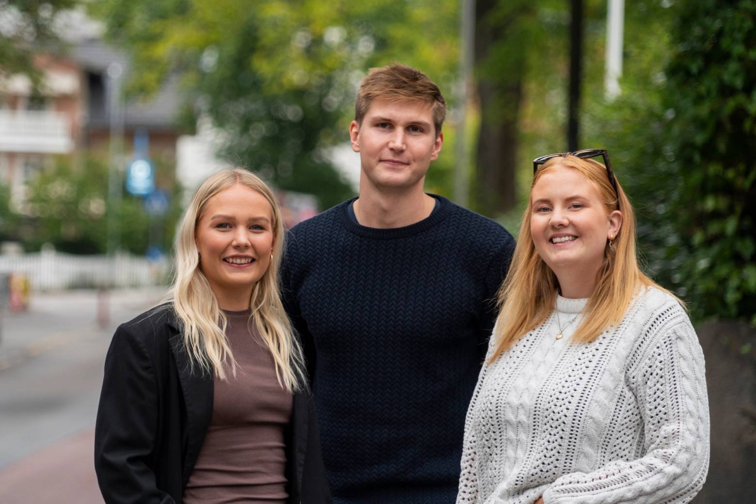 Frøydis Jørgensen, Sindre Sivertsen og Johanna Kinstad, tidligere sommerstudenter og nå tre av av NoA Ignites nyutdannede kolleger