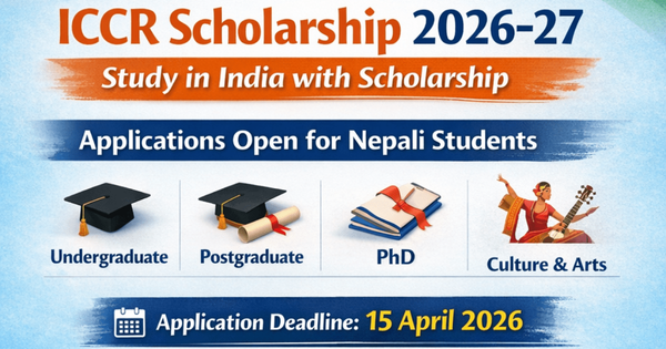 ICCR Scholarship 2026: Study in India