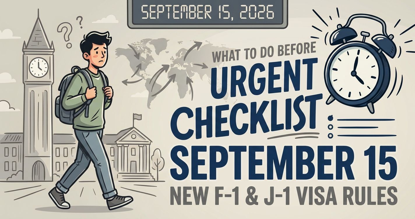 September 15, 2026: What Every F-1 Student Must Know Before the Deadline