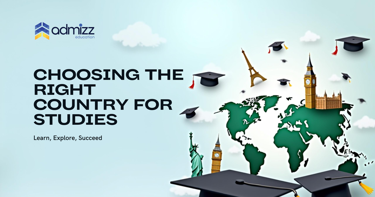 Study Country Management How to Choose the Right Country for Your Higher Studies - Admizz Education
