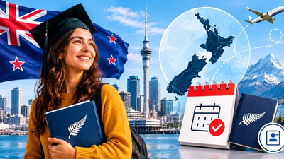 International student reviewing New Zealand Short-Term Graduate Work Visa eligibility documents for November 2026 launch