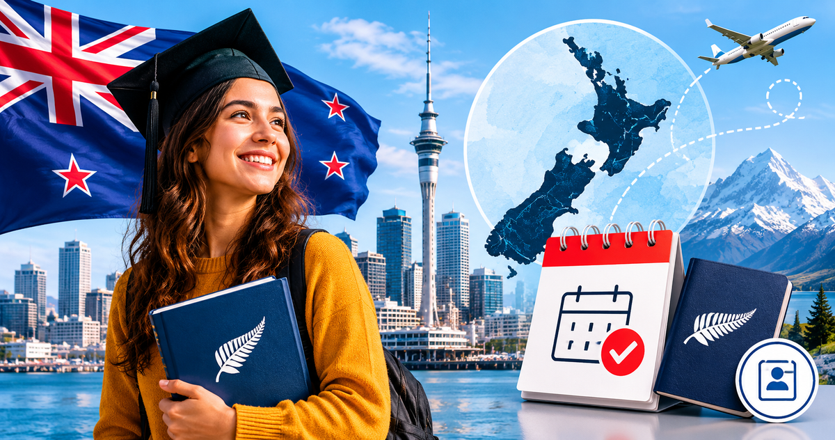 International student reviewing New Zealand Short-Term Graduate Work Visa eligibility documents for November 2026 launch