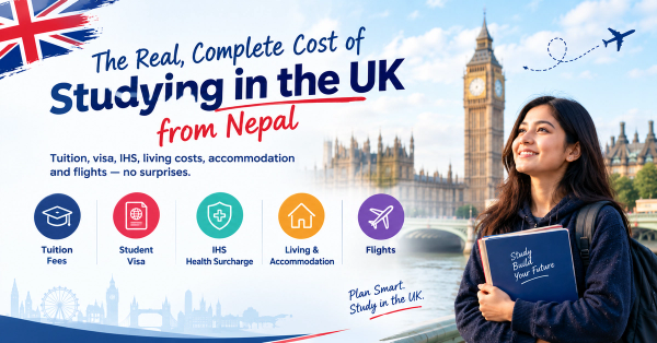Total Cost of Studying in UK from Nepal 2027 — Complete Budget Guide