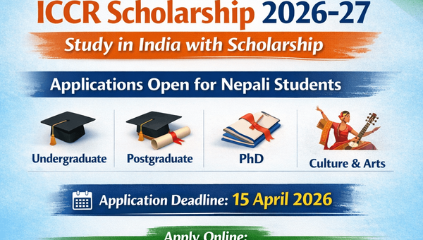 ICCR Scholarship 2026: Study in India