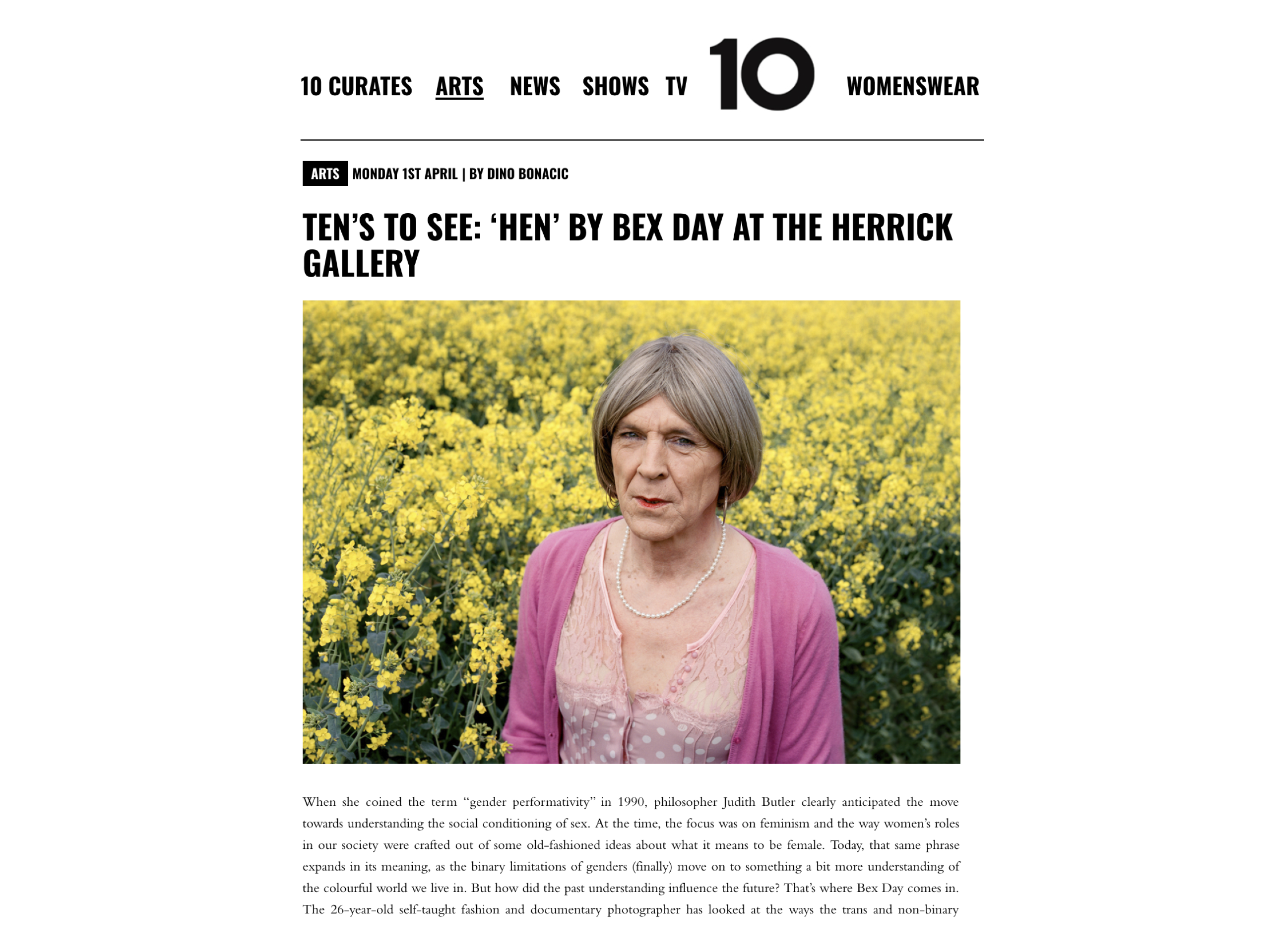 10 Magazine featuring Bex Day