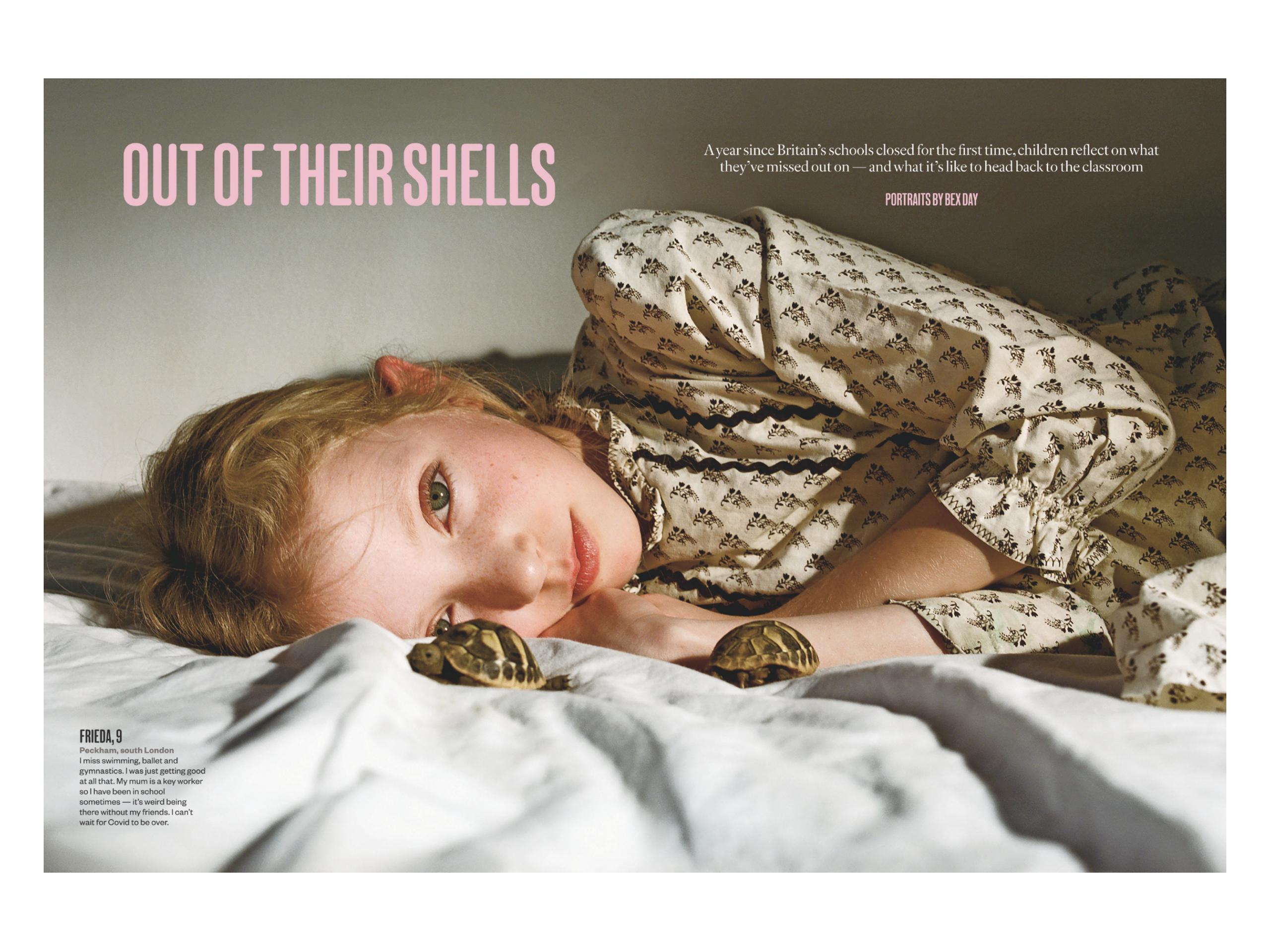 The Sunday Times Magazine featuring Children of Covid by Bex Day