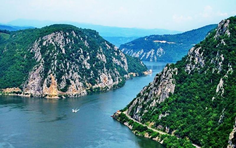 Cazanele Dunării, the Danube Gorge near the Iron Gates