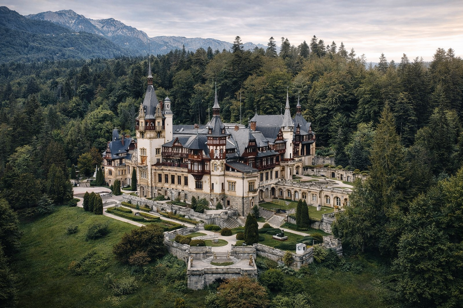 Peleș Castle in Sinaia, Romania
