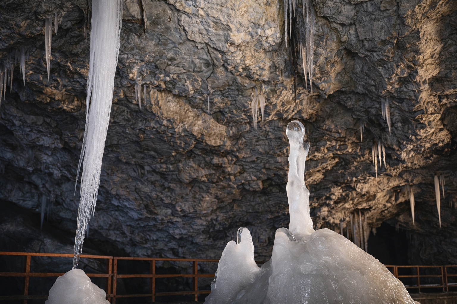 Scărișoara Ice Cave in the Apuseni Mountains