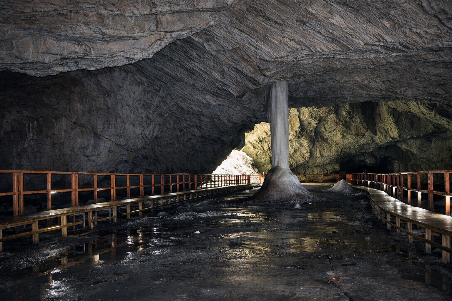 Scărișoara Ice Cave in the Apuseni Mountains