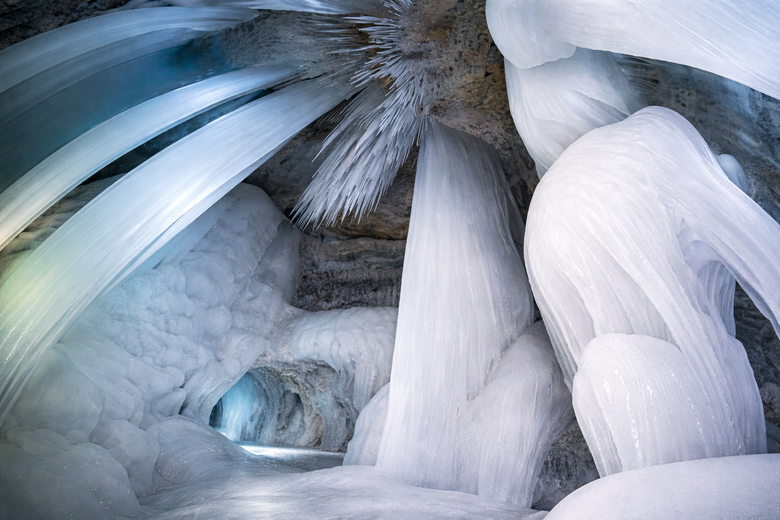 Scărișoara Ice Cave in the Apuseni Mountains