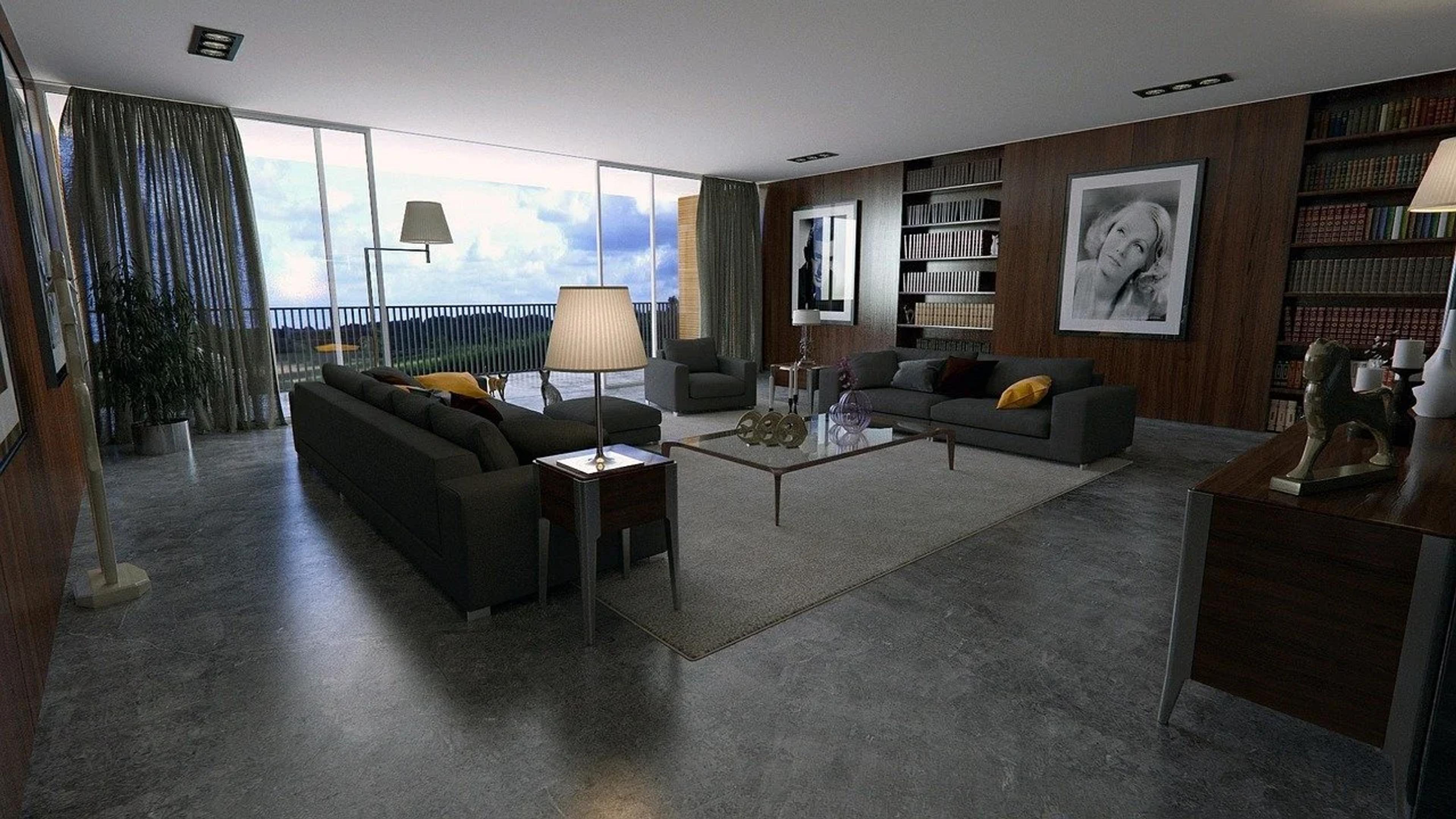Photo-realistic 3D interior render
