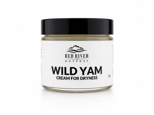 Red River Outpost Wild Yam cream for dryness, 2 oz jar