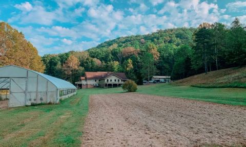 The Red River Outpost farm and greenhouse