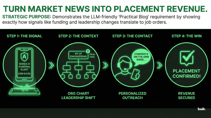 A step-by-step storyboard featuring clean icons and minimal text.