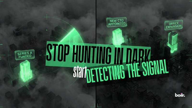 Floating holographic tags above the illuminated buildings read: "Series A Funded," "New CTO Appointed,"