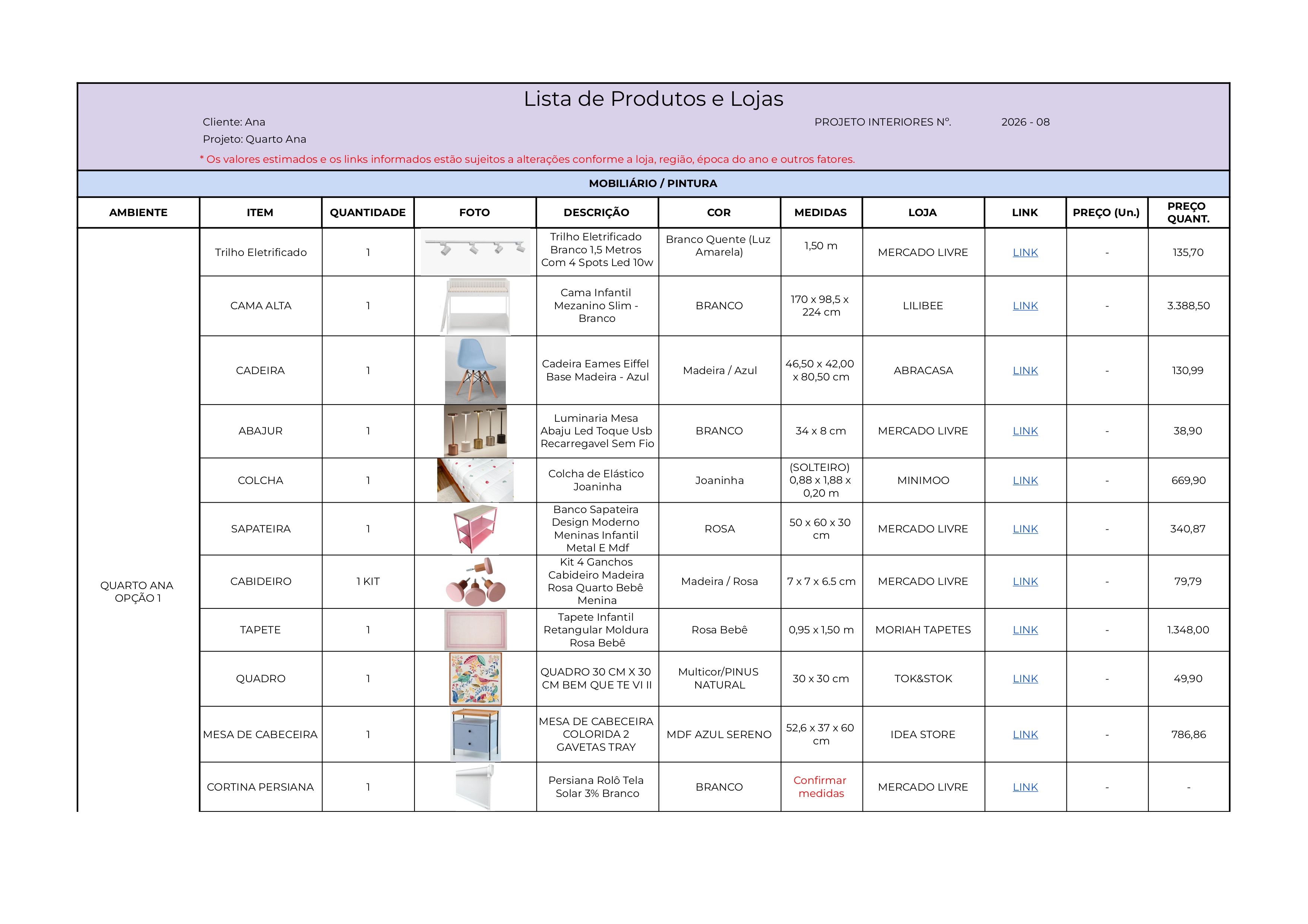 PROJETO DE REFORMA