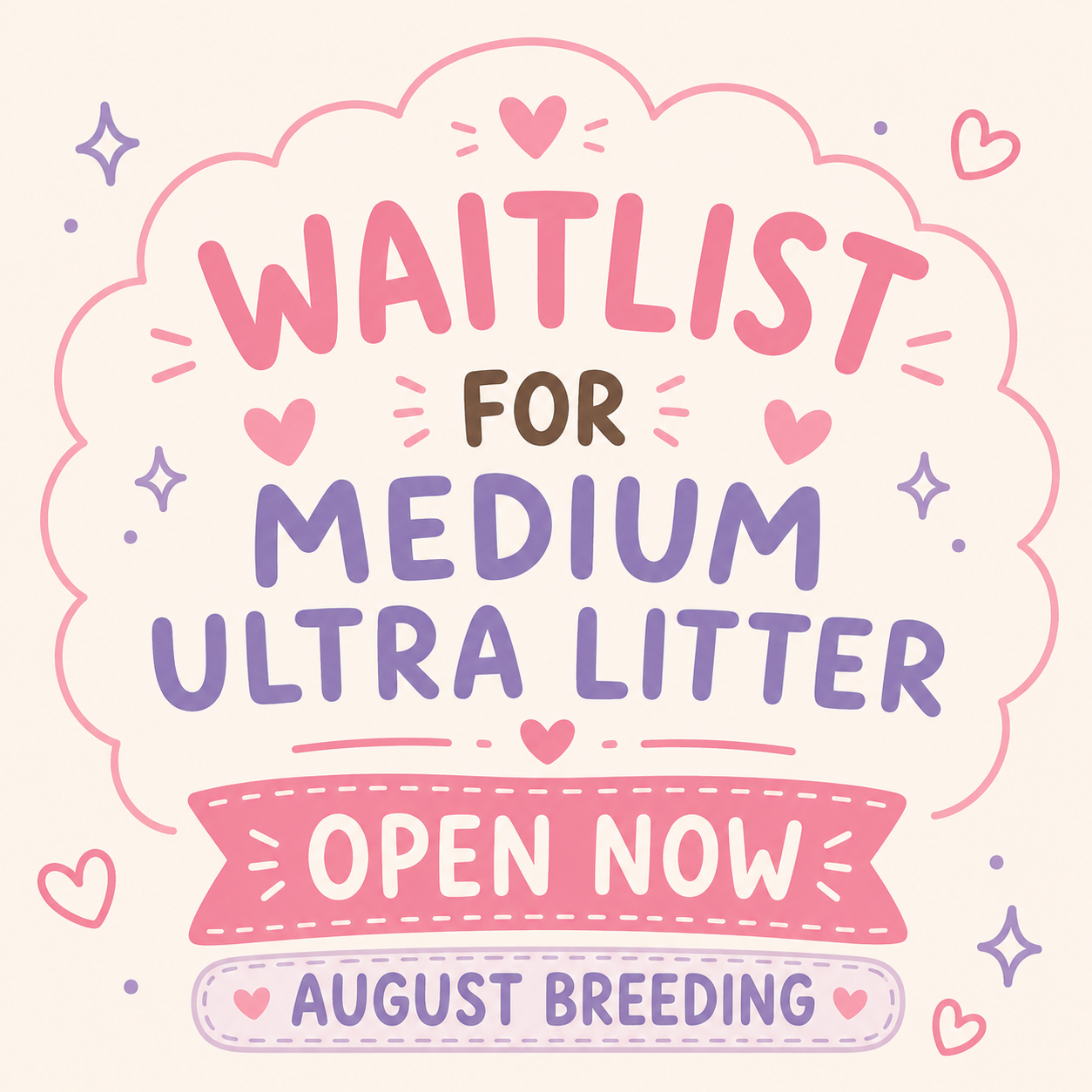 Bernedoodle puppy waitlist has just opened for our August breeding 