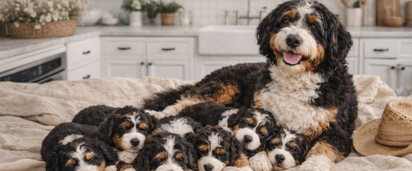 Bernedoodle, Brisbane, Queensland, ethical breeder, family dog, Bernedoodle puppies