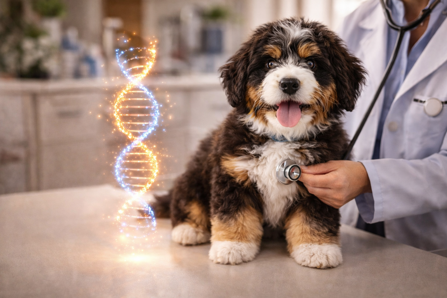 Bear-y Cute Bernedoodles is a responsible Bernedoodle breeder in Australia, specialising in health tested, DNA tested Bernedoodle puppies. Located in Queensland, our Bernedoodles are raised in our home with a focus on health, temperament, and ethical breeding practices. We complete comprehensive health testing, including DNA screening, hip and elbow testing, and eye certification, to ensure we are producing healthy Bernedoodle puppies for Australian families.