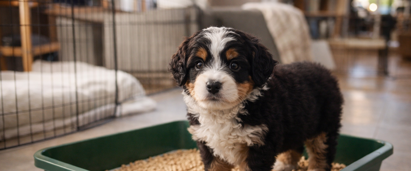 Beary Cute Bernedoodles Queensland, Australia Raising Bernedoodle puppies with early litter training and loving care