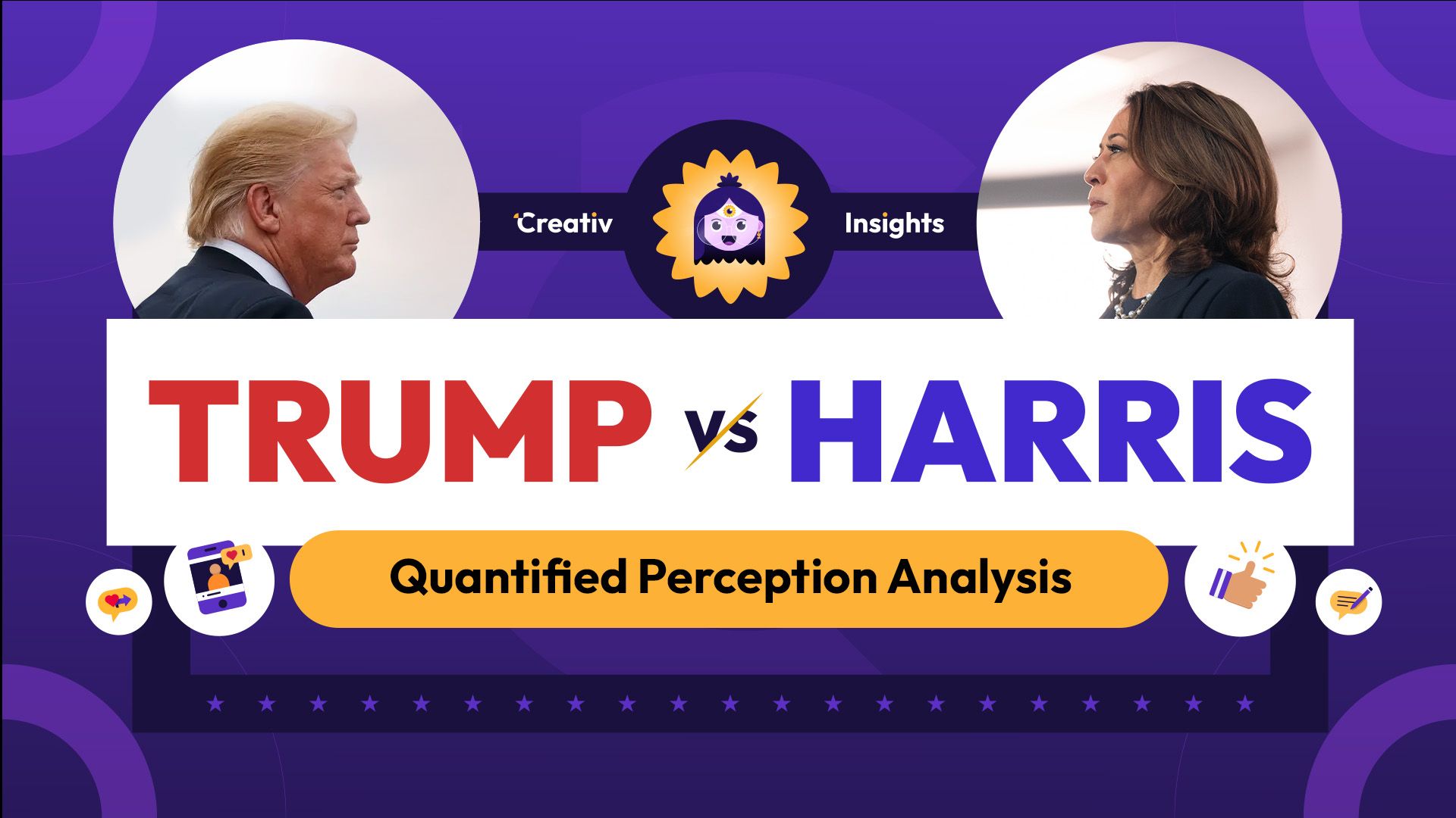 📓 Creativ Insights: Quantified Perception Trump vs. Harris