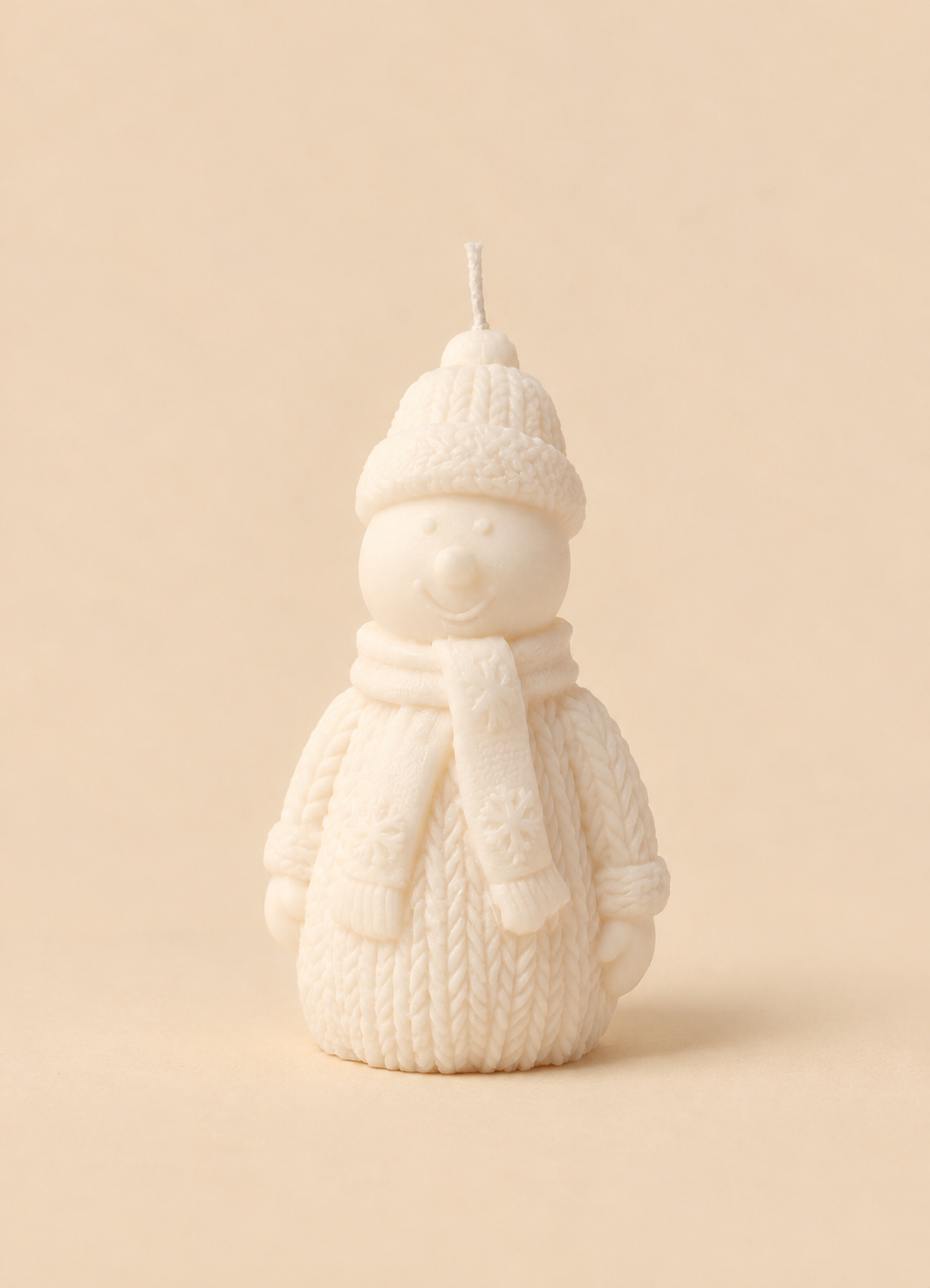 Velas em forma de boneco de neve