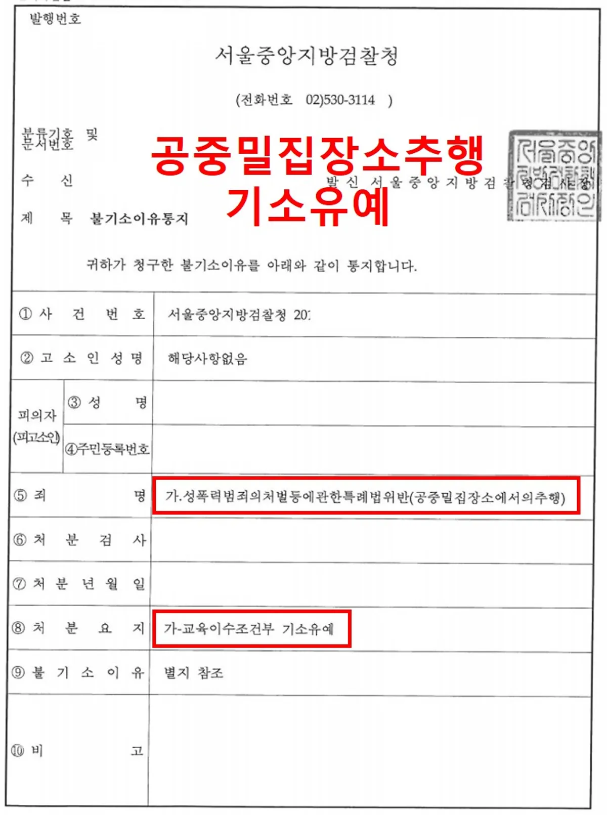 [카메라등이용촬영죄][기소유예][불기소결정] 버스안 휴대폰 몰카 불기소 결정