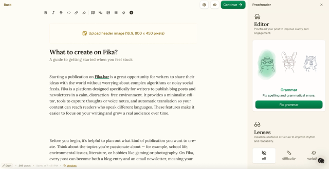 write a newsletter in the editor