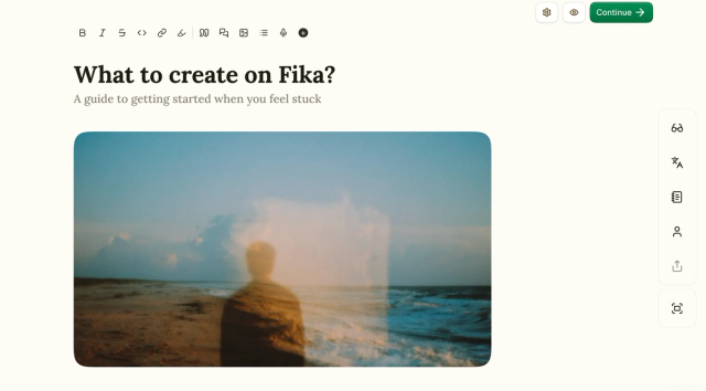 blog settings fika