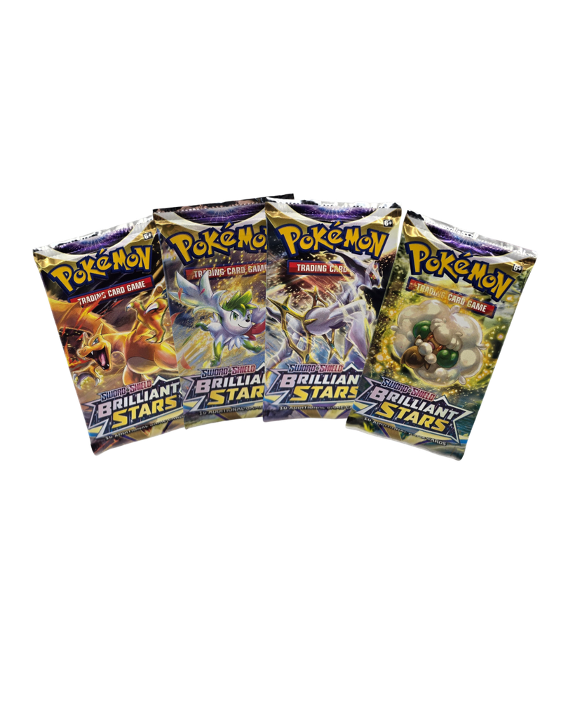 Pokemon TCG: Sword & Shield — Brilliant Stars Booster Pack Art Set (All 4 Artworks)