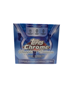 2025/26 Topps Chrome Sapphire Edition UEFA Club Competitions Hobby Box — photo 1