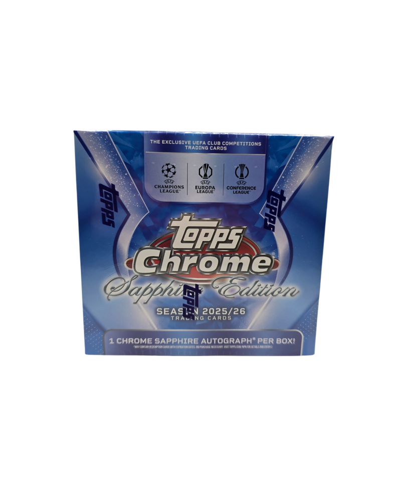 2025/26 Topps Chrome Sapphire Edition UEFA Club Competitions Hobby Box