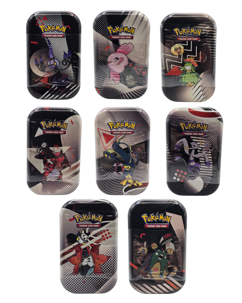 Pokemon TCG: Black Bolt & White Flare Unova Mini Tin — Complete Set of 8