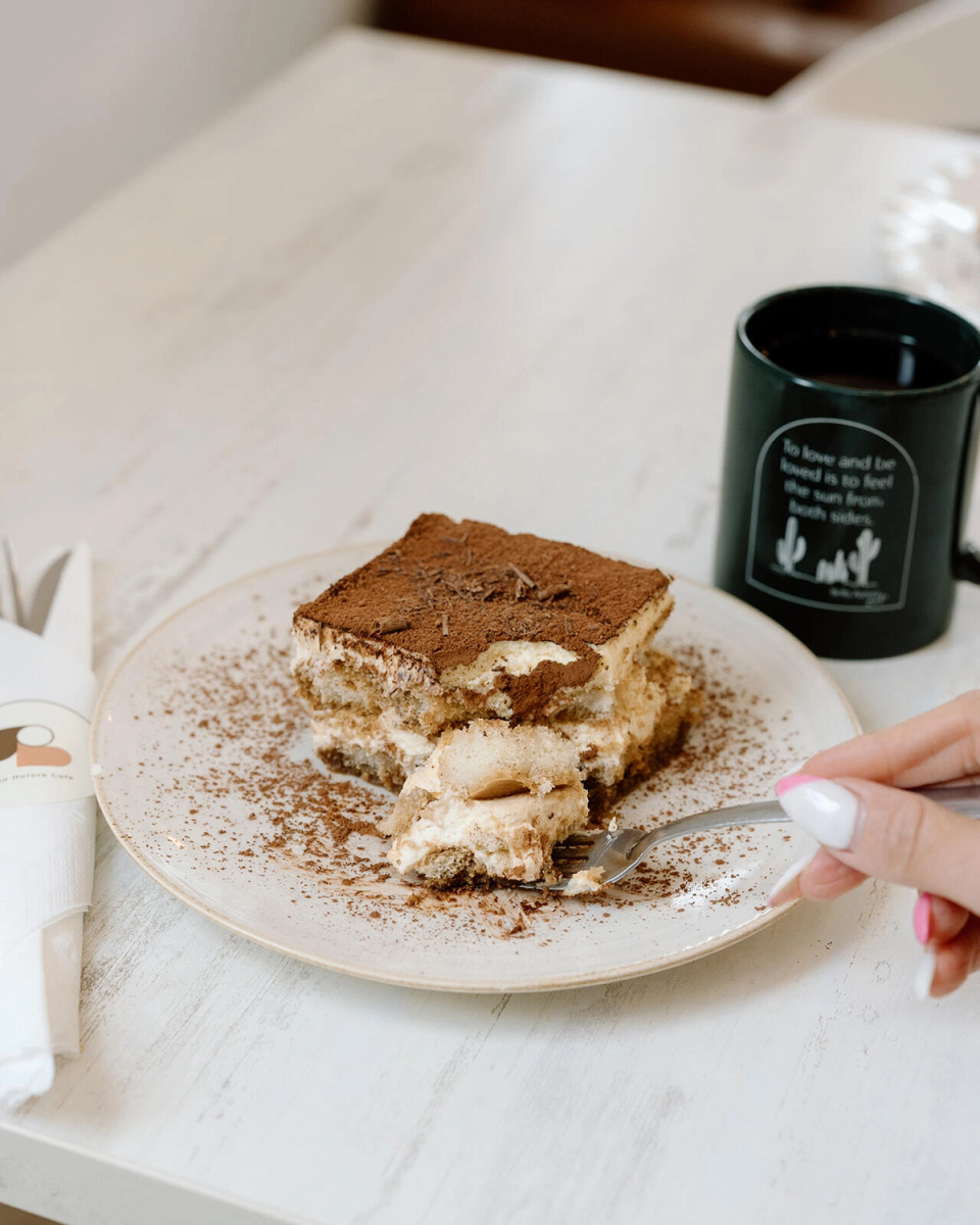 Fresh Tiramisu at Bella Aurora 