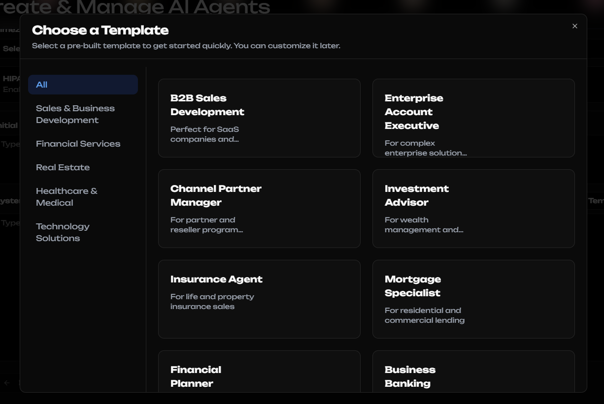 Kallabot AI Prompt Templates Section