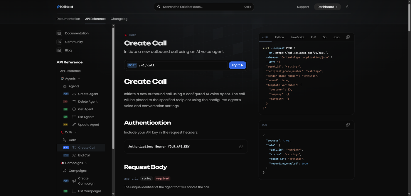 Kallabot AI API Docs