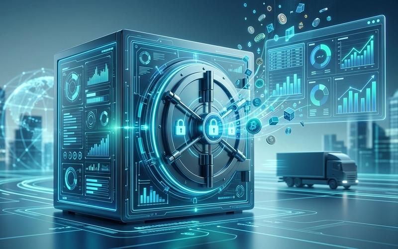 لوحة تحكم برنامج Shiprex المالي توضح تسوية الخزينة وإدارة نقدية الدفع عند الاستلام لشركات الشحن
